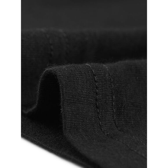 Plus Size Women Button Down Pajamas Dress Short Sleeve Sleepwear Black - Picture 5 of 6